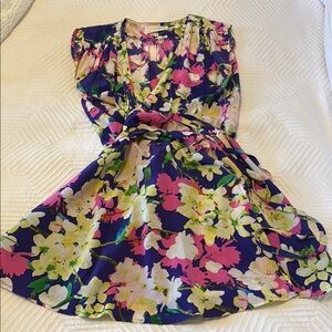 Yumi Kim Floral Mini Dress - Blue, Pink, Green